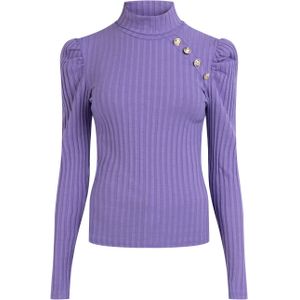 Mymo - Coltrui - Paars - Ribgebreid Patroon