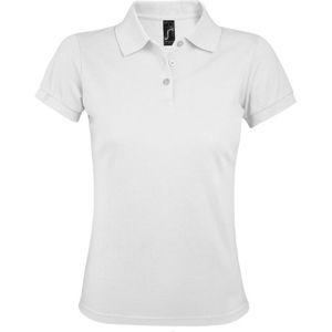 SOLS Dames/dames Prime Pique Polo Shirt (Wit) - Maat M