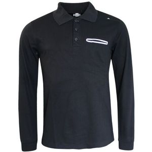 Adidas - Poloshirt - Zwart - Heren - Lange Mouw