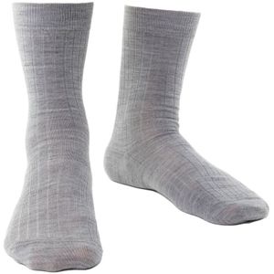 Steven - Heren 1 Paar Merino Wol Sokken met Zachte Boord, Niet-elastische Sokken - Lichtgrijs
