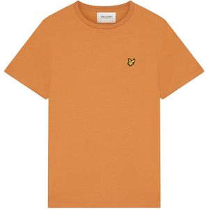Lyle & Scott Heren Effen Crew Hals T-shirt (Licht Oranje)