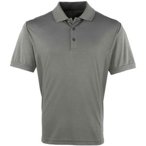 Premier Heren Coolchecker Pique Poloshirt (Donkergrijs)