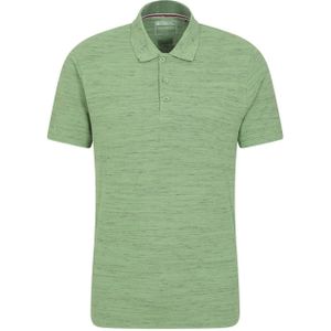 Mountain Warehouse Heren Dawnay Textured Pique Poloshirt (Groen)