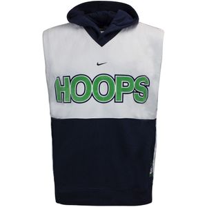 Nike - HOOPS Logo - Mouwloos Vest - Navy Blauw - Heren - Met Capuchon