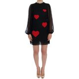 Dolce & Gabbana - SAN Valtino - Jurk - Zwart - Lange Mouwen - Katoen