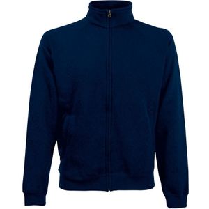 Fruit Of The Loom Heren Premium 70/30 Ritssluiting Neck Sweatshirt (Donker Marine) - Maat 2XL