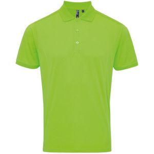 Premier Heren Coolchecker Pique Poloshirt (Neon Groen)