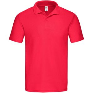 Fruit of the Loom - Heren Origineel Polo Shirt - Rood - Katoen