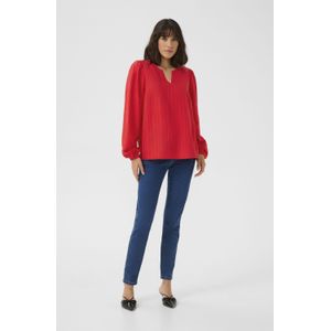 Blouse met lange mouwen Regular fit Fiery Red CC. red