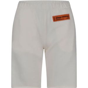 Heron Preston Dames/Dames Katoenen Sweat Shorts (Wit)
