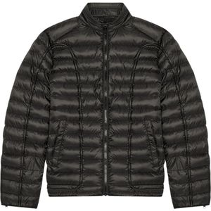 Diesel - Gewatteerd Jack - Zwart - 100% Polyester