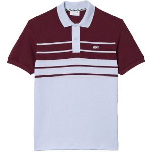 Lacoste Heren Frans Klassiek Poloshirt (Blauw/rood)