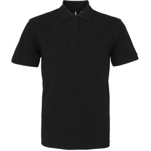 Asquith & Fox Menselijk organisch Klassiek Fit Poloshirt (Zwart)
