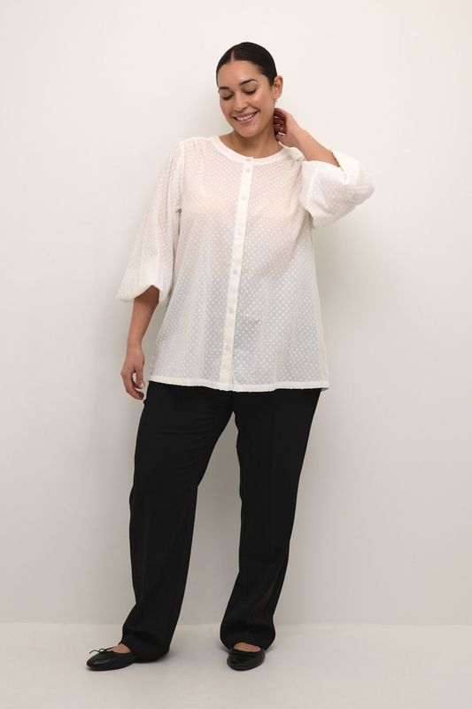 KAFFE - KC Rory - Blouse - Wit - Klassieke Blouse