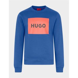 Men's Hugo Boss Cotton-Terry With Logo Sweatshirt in Blue