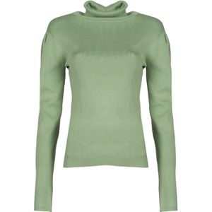 Silvian Heach - Turtleneck Trui - Groen - 70% Viscose - 30% Nylon