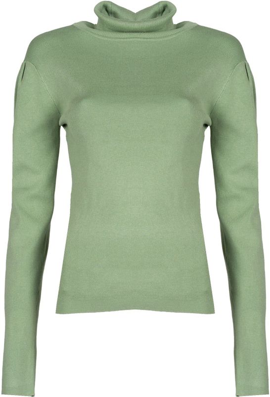 Silvian Heach - Turtleneck Trui - Groen - 70% Viscose - 30% Nylon