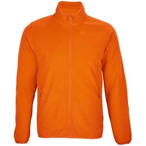 SOLS Heren Factor Gerecycleerd Fleece Jas (Oranje) - Maat XL