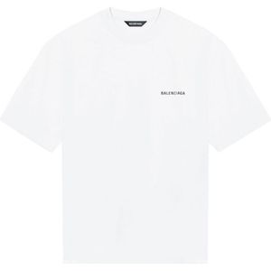 Balenciaga Logoprint T-shirt met korte mouwen Wit