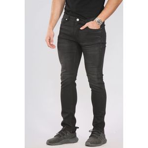 MYT Heren Skinny Fit Stretch Denim Jeans Zwart - Maat 28/32