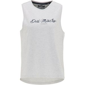 Dreimaster Top Dames licht grijs melange