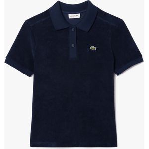 Lacoste - Slim-Fit Terry Poloshirt - Blauw - Dames