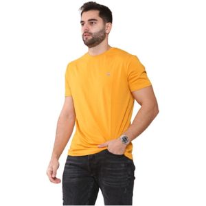 Gant Heren T-shirts - Goud - Maat M
