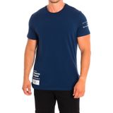La Martina - RMRP60-JS092 - T-shirt - Navy - 95% Katoen, 5% Elastaan