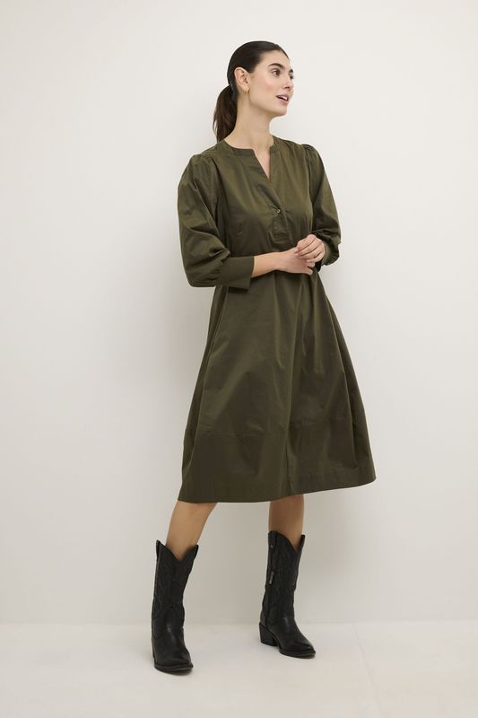Jurk Feminine Burnt Olive