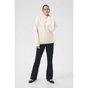 Kaffe - KAMaddie - Trui - Wolwit - Geribbelde Kraag