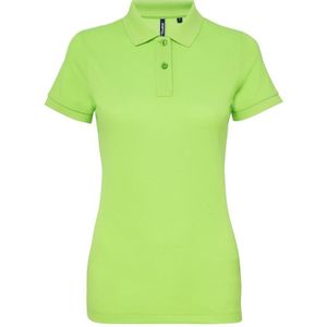 Asquith & Fox Dames/dames Performance Blend Poloshirt met korte mouwen (Neon Groen)