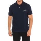 Plein Sport - Polo met Claw Print - Blauw - Heren - Katoen