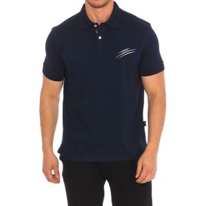 Plein Sport - Polo met Claw Print - Blauw - Heren - Katoen