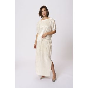 Blouse - Effen - Lichte Stof - Normale Pasvorm - Kwartmouw