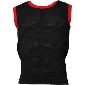 Dolce & Gabbana - Heren Tops - Zwart - Katoen - Slim Fit Ronde Hals T-shirt