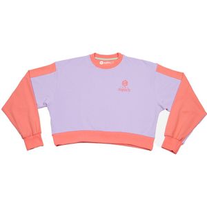 Be Happy RSC-S2102 dames sweatshirt met korte mouwen en ronde hals