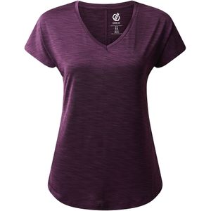 Dare2b - Vigilant - T-shirt - Korte Mouwen - V Hals - Zwart - Q-Wic