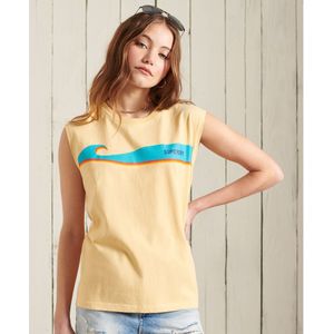 Superdry Cali Surf Tanktop Met Klassiek Logo - Dames - Maat 44