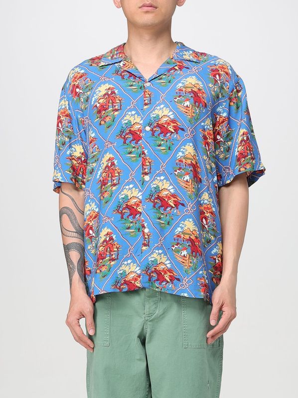 Cowboy Print Korte Mouwen Shirt