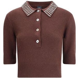 Versierde Kragen Trui