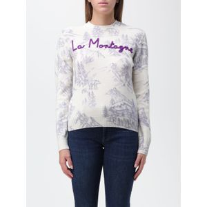 Mountain Print - Cashmere Sweater - Lilac - Pullover