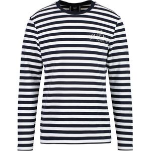 19V69 ITALIA Shirt 'ORNELLO'  marine / wit