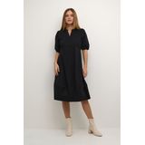 CULTURE - Antoinett - Jurk - Zwart - Katoen - Knielengte