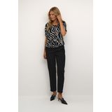 Mouwloos shirt Loose fit Black / Antique Zebra Print animal