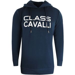 Cavalli-klasse - Marineblauwe Hoodie - Met Omgekeerd Logo