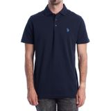 US Polo Assn - Poloshirt - Blauw - Piqué-Stof