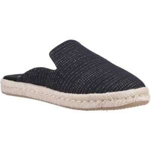 TOMS Santiago Muiltjes Textiel Vrouwen Zwart Metallic