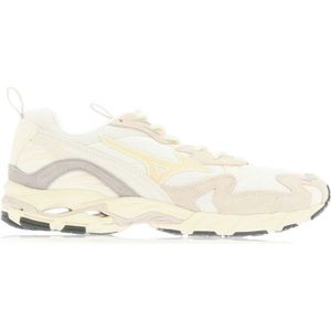 Men's Mizuno Wave Rider 10 Premium Trainers In White Grey - Maat 42