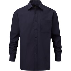 Russell Collectie Herenshirt met lange mouwen (Franse marine)