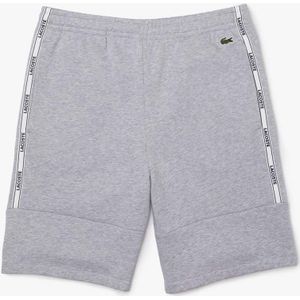 Heren Lacoste Branded Bands Soft Cotton Shorts in Grijs